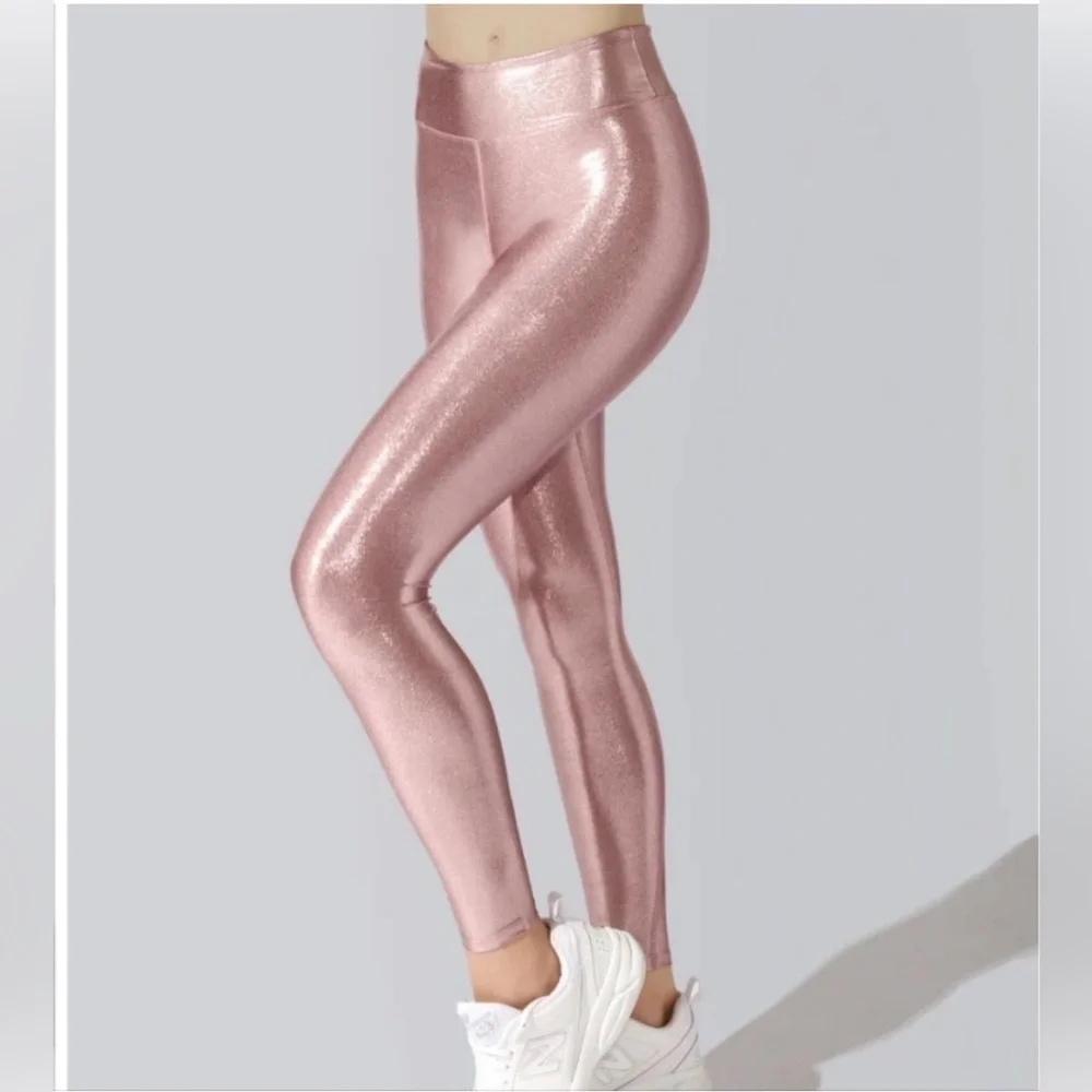 Heroine Sport Metallic Pink Leggings XS - Picture 1 of 7